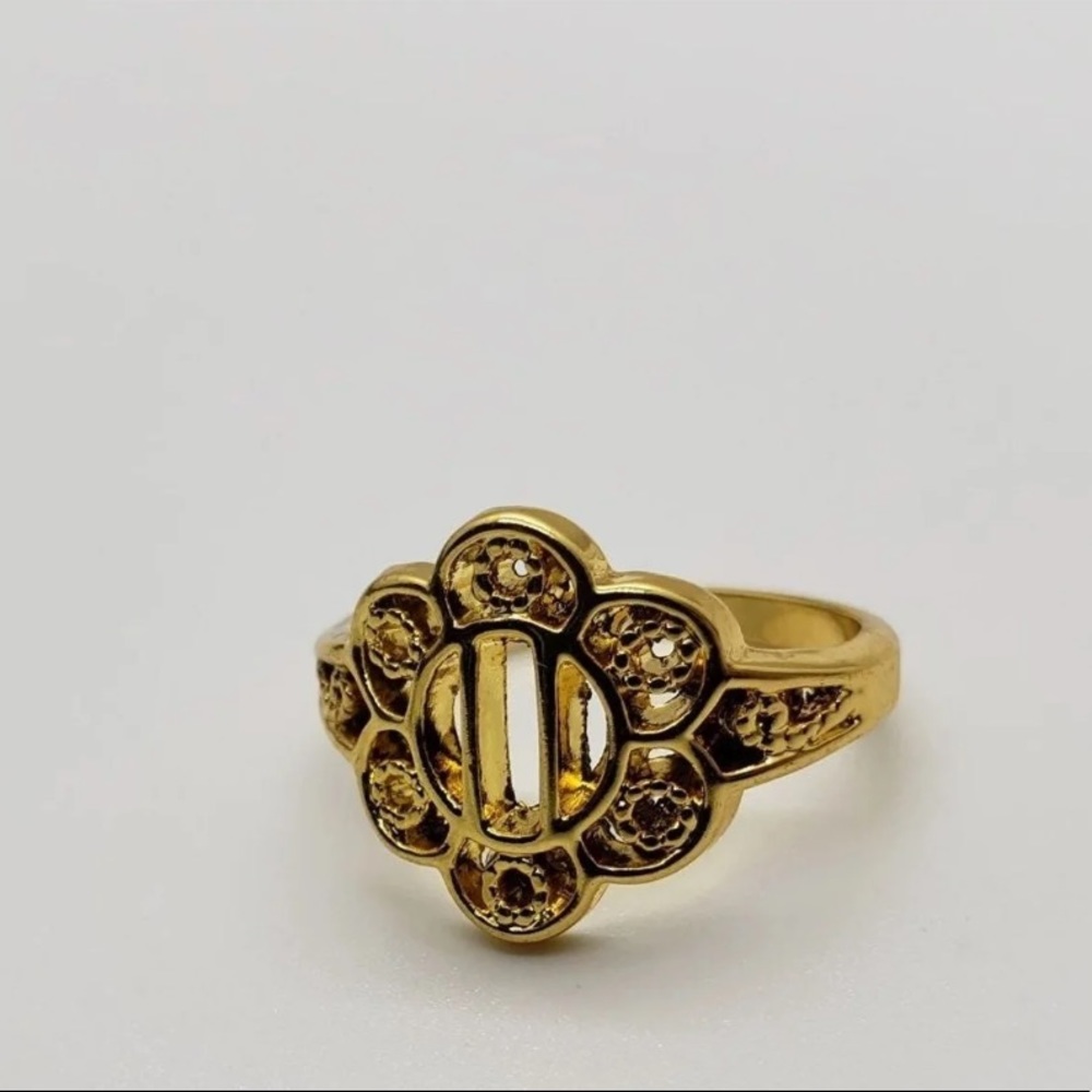 Flower 18k Gold Plated Ring